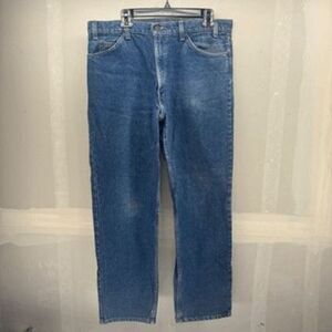 Vintage Levis 540 Jeans Made in USA Size 36x30 Measures 36X29 Faded Leather Tab